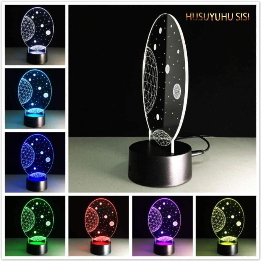 Planet Gates HUSUYUHU SISI LED 3D Star Projection Lamp Starry Sky Protector Night Light Decoration Night Sky Kids Children Gift Bedside Lamps