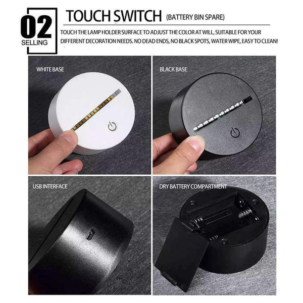 Planet Gates HUSUYUHU SISI LED 3D Star Projection Lamp Starry Sky Protector Night Light Decoration Night Sky Kids Children Gift Bedside Lamps