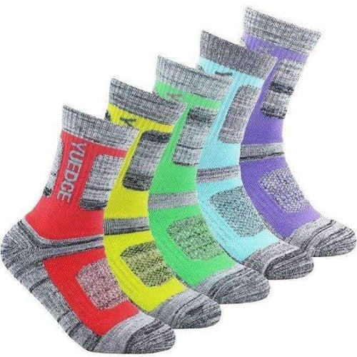 Planet Gates HW18055PSMT / Women 5.5-9.5 US Brand High Quality 5Pairs Women Wicking Cushion Outdoor Sport Socks for Hiking Walking Running Climbing Skiing