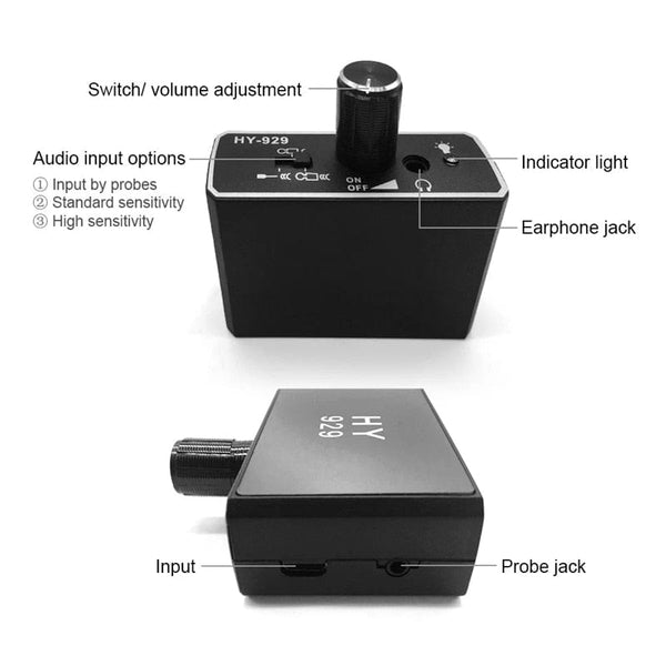 Planet Gates HY929 Standalone Pipe Water Leakage Detector Hear Through Wall High Strength Water Pipe Leakage Detector