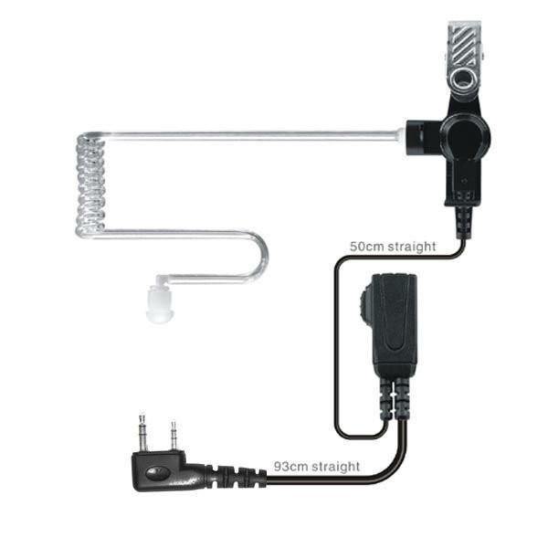 Planet Gates HYS 20-16000Hz MINI Radio Handheld Two-Way Communication  Equipment Transparent tube earphone In-ear Headphone For Walkie Talkie