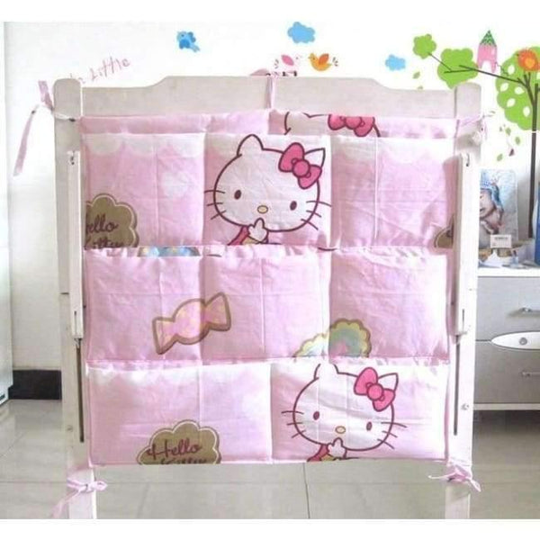 Planet Gates I Cartoon Rooms Nursery Hanging Storage Bag Baby Cot Bed Crib Organizer  60*52cm Toy Diaper Pocket for Newborn Crib Bedding Set