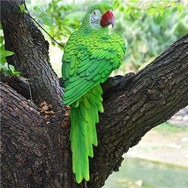 Planet Gates I Resin Realistic Modeling Imitation Parrot Micro Landscape Gardening Supplies Accessories Garden Outdoor Patio Decoration