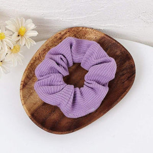 Women Fashion Hair Accessories Satin Hair Scrunchies Elastic Hair  Scrunchy Hair Ties Girls Chiffon Ponytail Holder Purple Lover
