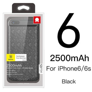 Planet Gates i6 2500 black / China Baseus Battery Case For iPhone 7 6 6s Plus Charger Case 2500mAh 3650mAh Battery Charging Case Cover For iPhone Power Bank Case