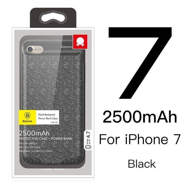 Planet Gates i7 2500 black / China Baseus Battery Case For iPhone 7 6 6s Plus Charger Case 2500mAh 3650mAh Battery Charging Case Cover For iPhone Power Bank Case