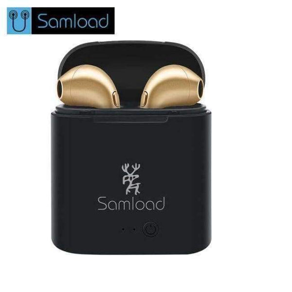 Planet Gates I7CBX-2Earphone-BG Bluetooth Headphone Earbuds Wireless Headset With Charging Box Stereo Earphones For Apple iPhone se 6 7s 8 Xiaomi Huawei