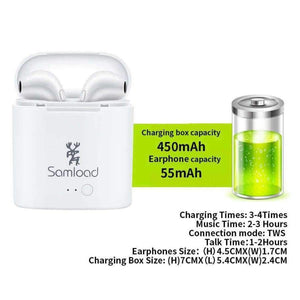 Planet Gates I7CBX-2Earphone-WB Bluetooth Headphone Earbuds Wireless Headset With Charging Box Stereo Earphones For Apple iPhone se 6 7s 8 Xiaomi Huawei