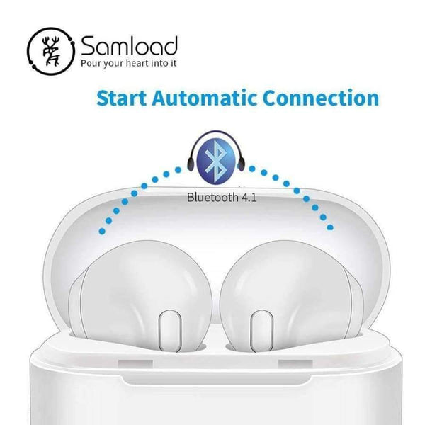 Planet Gates I7CBX-2Earphone-WW Bluetooth Headset Earphones Headphones I7 Air True Wireless Pods Earbuds  For Apple iPhone 6 7 8 Xiaomi Charging BoX