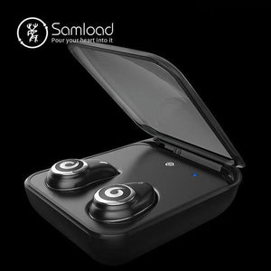 Planet Gates i7Plus-Black Bluetooth 5.0 Earphone True Wireless EarBuds IPX7 Waterproof Stereo Headset 2000mAh Power Bank Phone Charge For iPhone 6s 7 Sony