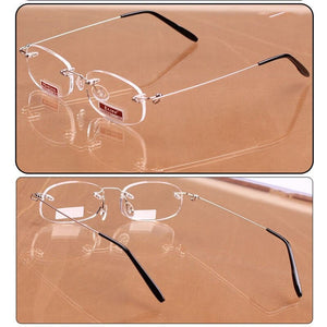 Planet Gates iboode Unisex Reading Glasses Brand Rimless Presbyopia Eyeglasses for Women Men Resin Clear Lens Reading Eye Glasses +1.0~4.0