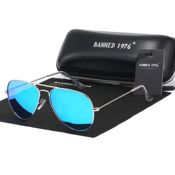 Planet Gates ice blue A2 Classic HD Polarized Metal frame Aviation Sunglasses Designer Women Men Feminin Brand Name Oculos Vintage Glasses
