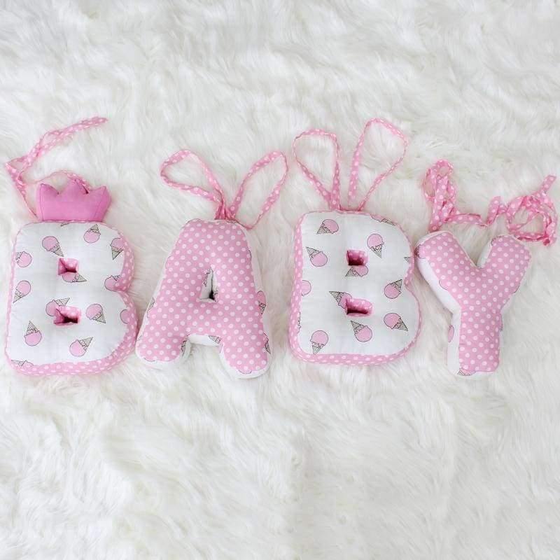 Planet Gates Ice Cream 3Pcs Baby Bedding Set Cotton Soft Breathable Crib Kit Include Duvet Cover Pillowcase Bed Sheet No Filler Custom Made Letter Bumper