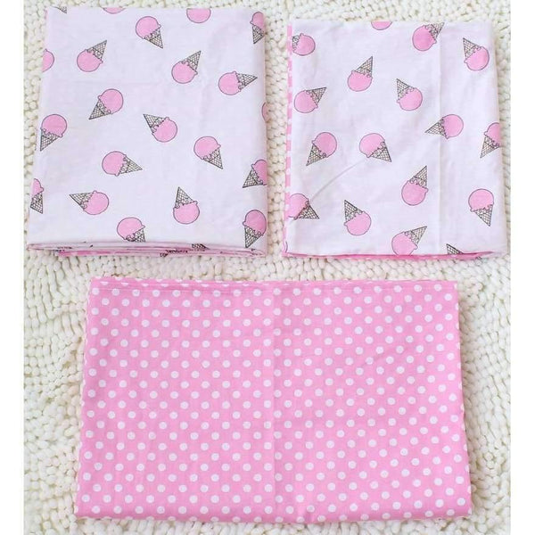 Baby Bedding Set Cotton Soft Breathable Crib Kit Include Duvet Cover Pillowcase Bed Sheet No Filler Custom Made Letter Bumper - Planet Gates