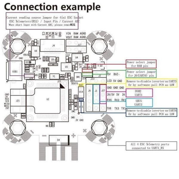 Planet Gates ICM20608 IMU Original F4 Pro V4 Flight Controller with OSD New Arrival Flight-model+OSD+PDB ICM20608/MPU6000 IMU for FPV Racing Drone