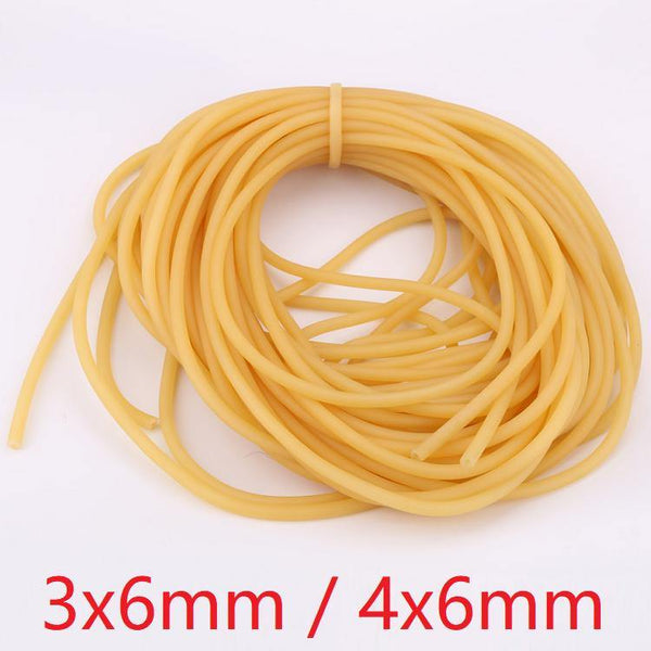 ID 3mm 4mm x 6mm OD Nature Latex Rubber Hoses Flexible Pipe High Resilient Elastic Surgical Medical Tube Soft Slingshot Catapult