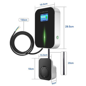 Planet Gates IEVISON 32A 3 Phase 22KW EV Charger Wallbox Electric Vehicle Charging Station Type 2 Socket IEC 62196-2 With Free Holder