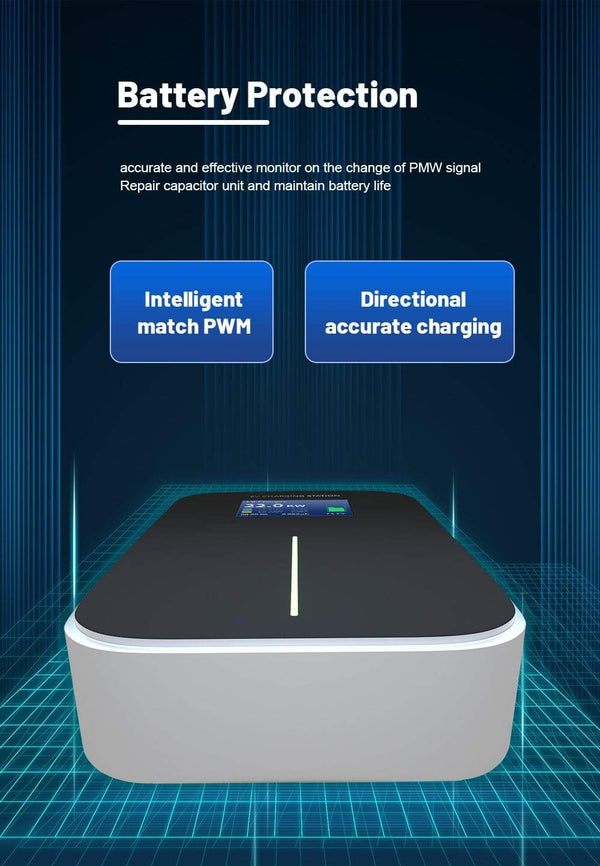 Planet Gates IEVISON 32A 3 Phase 22KW EV Charger Wallbox Electric Vehicle Charging Station Type 2 Socket IEC 62196-2 With Free Holder