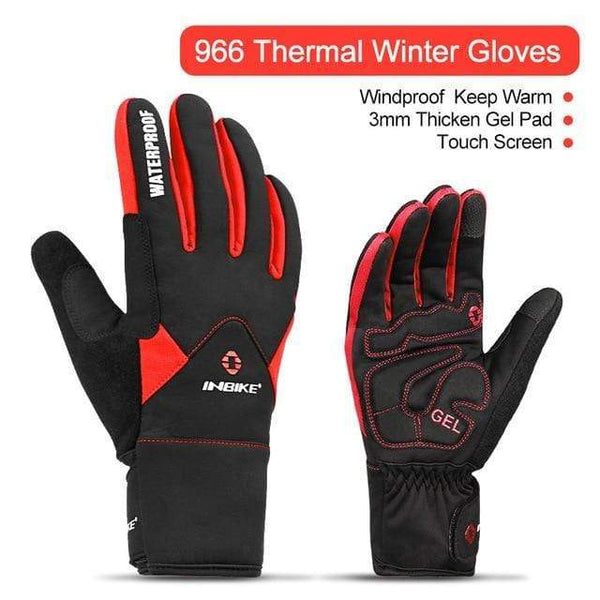 Planet Gates IF966 Red / XXL Full Finger Cycling Gloves MTB Bike Bicycle Equipment Riding Outdoor Sports Fitness Touch Screen GEL Padded Accessories