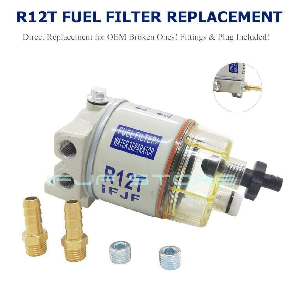 Planet Gates iFJF R12T Fuel/ Water Separator Filter diesel engine for Racor 140R 120AT S3240 NPT ZG1/4-19 Automotive Parts Complete Combo