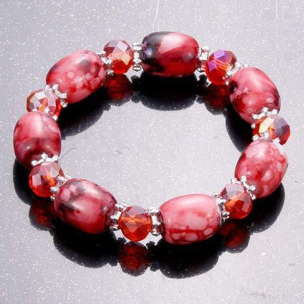 Planet Gates Imitation Rhodium Plated Amazonite natural stone streche bracelet elastic pulserase men women fashion jewelry beads created charms diy