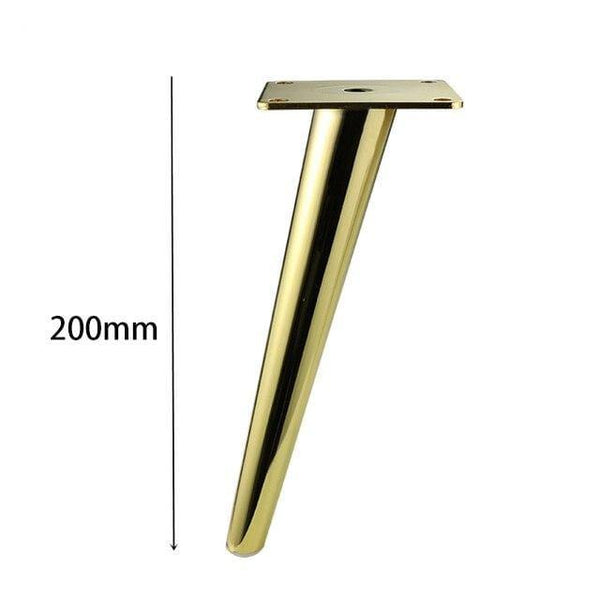 4Pcs/Set Metal Furniture Legs Gold Vertical / Inclined Tube Sofa Feet For TV Cabinet Cabinet Feet Support Furniture Accessories