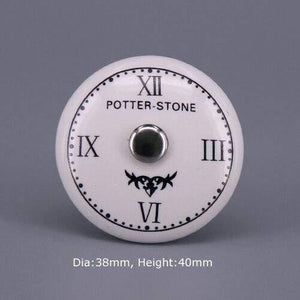 1x Classic White  Porcelain/Ceramic Drawer Pull Knob Cabinet Cupboard Door Handle Knob