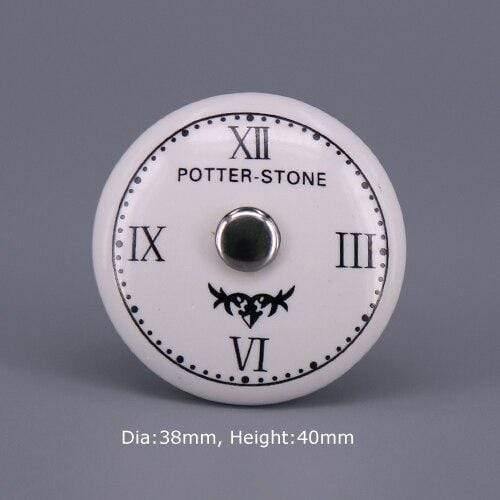 1x Classic White  Porcelain/Ceramic Drawer Pull Knob Cabinet Cupboard Door Handle Knob