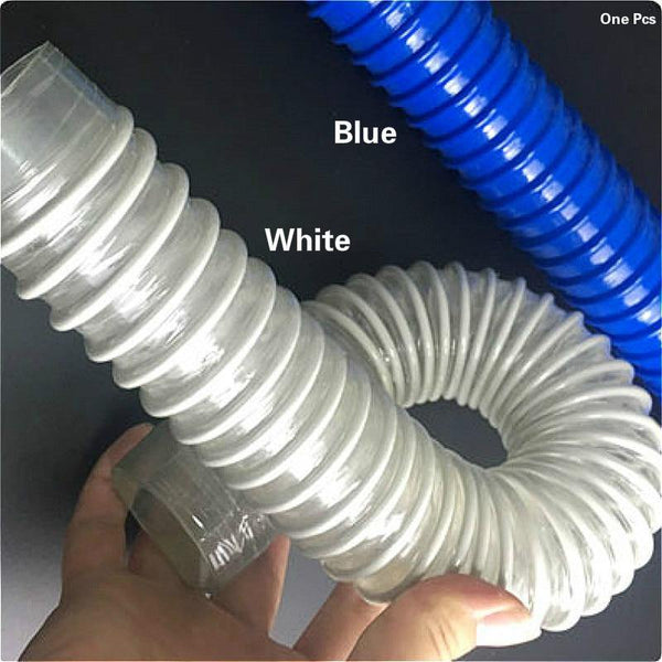 Industrial  PVC Flexible Ducting Hose Corrugated Ducts 40-200mm*1m Ventilation Duct Hose For Woodworking Fume & Dust Extraction