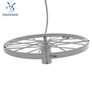 Planet Gates Industrial Vintage Iron Wheel Shade Ceiling Light Pendant Lamp Bulb Fixture Chandelier ( Bulb not included )