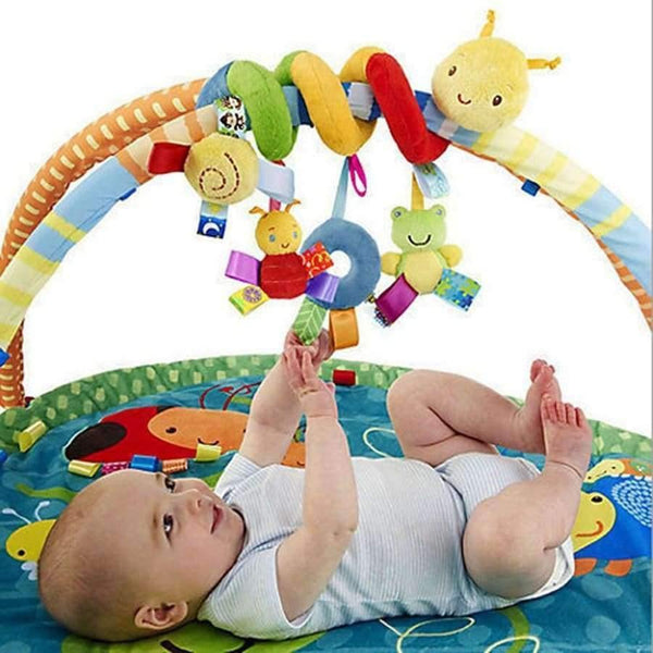 Planet Gates Infant Babyplay Activity Spiral Bed & Stroller Toy With BB Device Hanging Crib Rattle Baby Kids Toys Juguetes