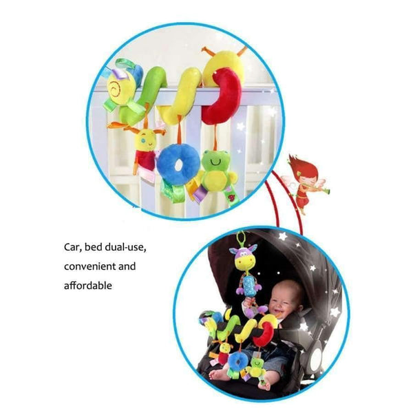 Planet Gates Infant Babyplay Activity Spiral Bed & Stroller Toy With BB Device Hanging Crib Rattle Baby Kids Toys Juguetes