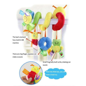 Planet Gates Infant Babyplay Activity Spiral Bed & Stroller Toy With BB Device Hanging Crib Rattle Baby Kids Toys Juguetes