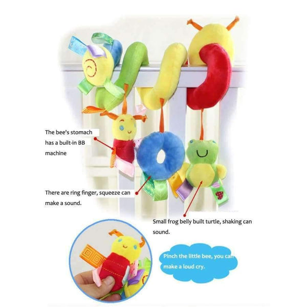 Planet Gates Infant Babyplay Activity Spiral Bed & Stroller Toy With BB Device Hanging Crib Rattle Baby Kids Toys Juguetes