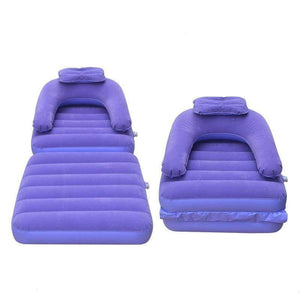 Planet Gates Inflatable Chair For Adult Flock Inflatable Sofa Folding Bed Cushion For Living Room Bedroom Outdoor Chair with Inflator Pump