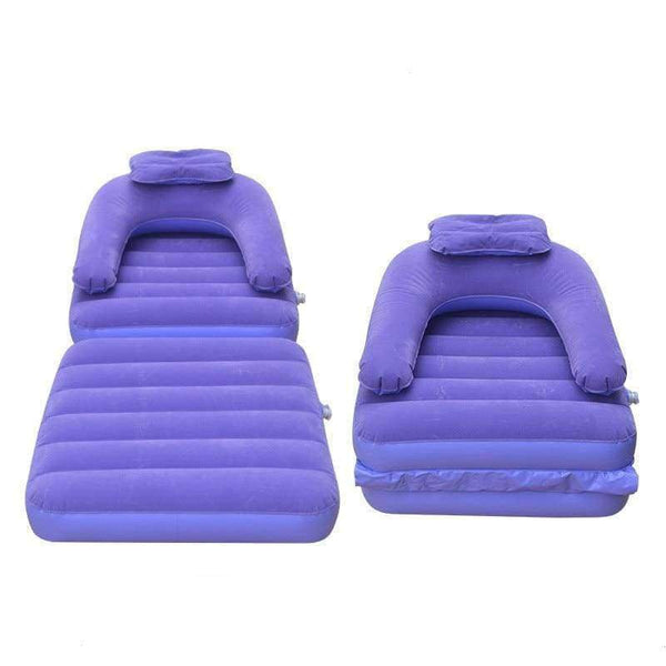 Planet Gates Inflatable Chair For Adult Flock Inflatable Sofa Folding Bed Cushion For Living Room Bedroom Outdoor Chair with Inflator Pump