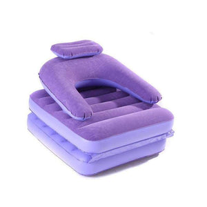 Planet Gates Inflatable Chair For Adult Flock Inflatable Sofa Folding Bed Cushion For Living Room Bedroom Outdoor Chair with Inflator Pump