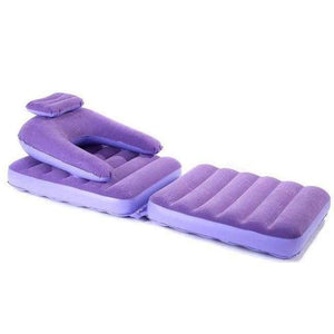 Planet Gates Inflatable Chair For Adult Flock Inflatable Sofa Folding Bed Cushion For Living Room Bedroom Outdoor Chair with Inflator Pump