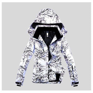 Planet Gates Ink / S Women Ski Suit Snowboard Ski Jacket+Pants Windproof Waterproof Thicken Thermal Outdoor Sport Wear Winter Impression