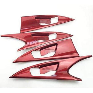 Planet Gates Inner Door Bowl 4pcs Red Colors Car Interior Full Mouldings Trim Sticker Car Covers Car Accessories For Honda Civic 2016-2018 10th Gen Car-Styling