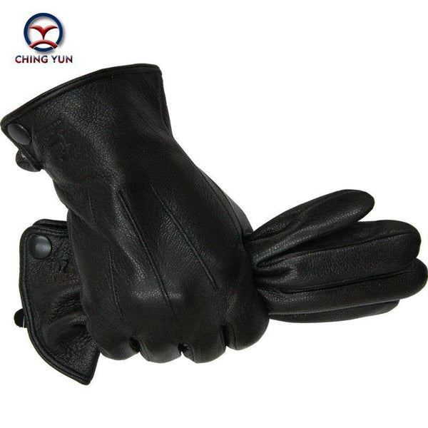 Planet Gates Inner suture / 10 Leather gloves male warm soft men's Arm sleeve black men mittens imitate rabbit fur 70% wool