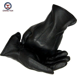 Planet Gates Inner suture / 10 Leather gloves male warm soft men's Arm sleeve black men mittens imitate rabbit fur 70% wool