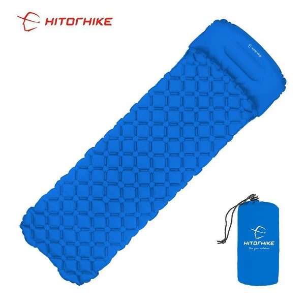 Planet Gates Innovative sleeping pad fast filling air bag super light inflatable mattress with pillow life rescue 550g  cushion pad