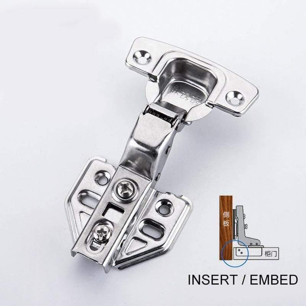 1pcs Hinge Stainless Steel Door Hydraulic Hinges Damper Buffer Soft Close For Cabinet Door Cupboard Furniture Hardware