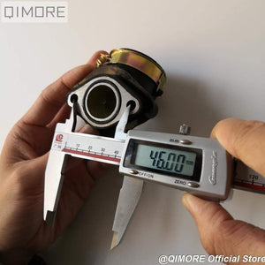 Planet Gates Intake manifold of NON-EGR type (one nipple) for 4 stroke Scooter Moped ATV QUAD GY6 125 150 cc 152QMI 1P52QMI 157QMJ 1P57QMJ