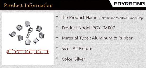 Planet Gates Intake manifold Runner Flap Delete Swirl Flap Flaps Gasket for Audi/VW EA113 2.0 TFSI PQY-IMK07