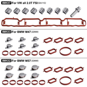 Planet Gates Intake manifold Runner Flap Delete Swirl Flap Flaps Gasket for Audi/VW EA113 2.0 TFSI PQY-IMK07