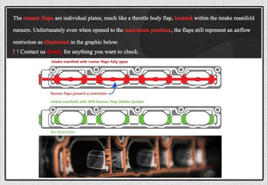 Planet Gates Intake manifold Runner Flap Delete Swirl Flap Flaps Gasket for Audi/VW EA113 2.0 TFSI PQY-IMK07