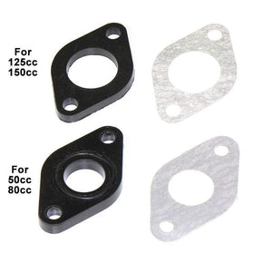 Planet Gates Intake Manifold Spacer/Gasket Kit Set Motorcycle For GY6 50cc80cc125cc150cc Carburetor Insulation Pad Scooters/Mopeds Motorbikes