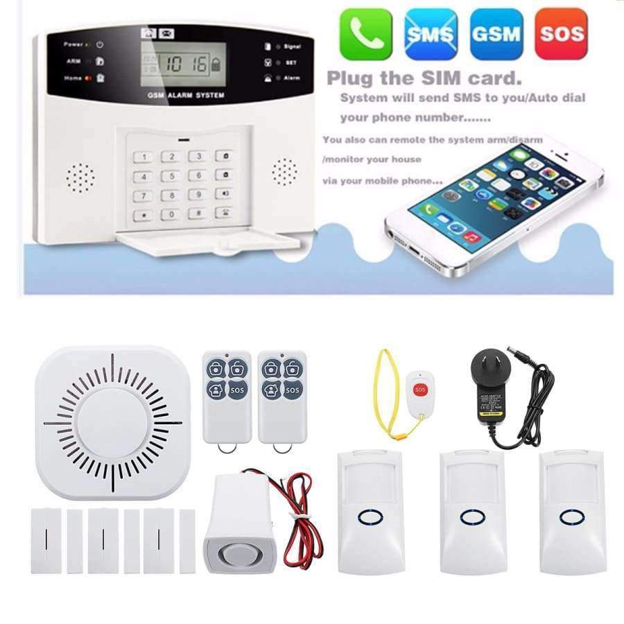 Planet Gates Intelligent GSM Alarm System Wireless APP Control LCD GSM SMS Burglar Alarm System Kit Auto Dialer Home Security Protection Safe